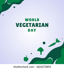 World Vegetarian Day Vector Design Illustration For Celebrate Moment