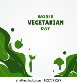 World Vegetarian Day Vector Design Illustration For Celebrate Moment