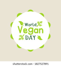 World Vegetarian Day Vector Design Illustration For Celebrate Moment