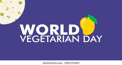Welt-Vegetarier-Tag-Vektorgrafik