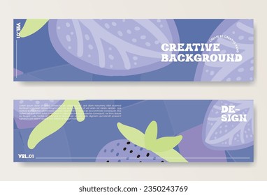 World vegetarian, fruit sale banner template with abstract full color background and kiwi fruit illustration