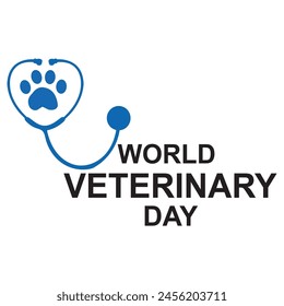 world veterinary day vector background