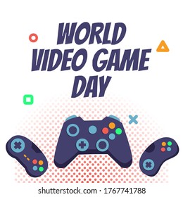 World Video Game Day Vector Illustration