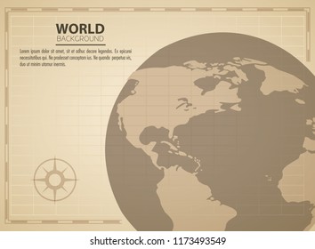 World vintage background