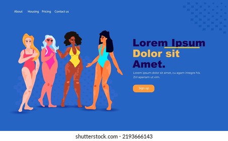 world vitiligo day another kind of beauty love yourself accept your body women in bikini with vitiligo skin disease