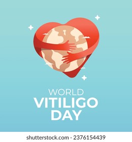 World Vitiligo Day design template good for celebration usage. vitiligo vector illustration. vitiligo image. vector eps 10. flat design.