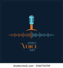 World Voice Day Concept Vector Illustration. April 16. Template For Background, Banner, Card, Poster.