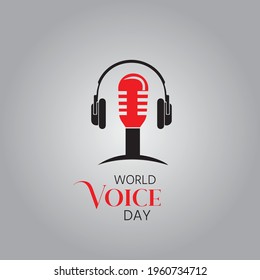 World Voice Day concept vector illustration. April 16. Template for background, banner, card, poster.