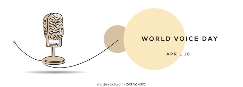 World voice day, held on 16 April.