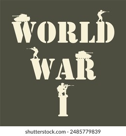 world war 1 Allied Powers France United Kingdom Russian Italy United States Japan Central Powers Austria Hungary Germany Ottoman Empire Bulgaria Vector Design