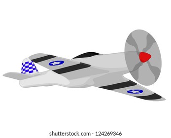 World War 2 Fighter (in Flight)