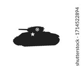World War 2 Sherman tank silhouette....