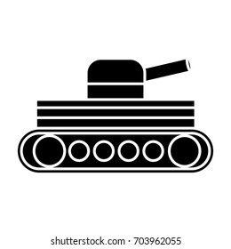 world war battle tank aiming cannon to side