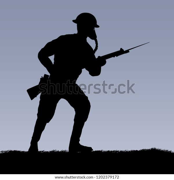 World War British Empire Us Soldier Stock Vector (Royalty Free ...