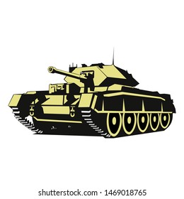 World War II British cruiser tank vector illustration