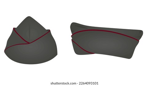 World war II cap. vector