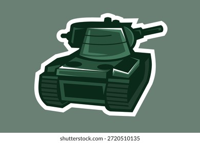 Segunda Guerra mundial Ilustración vectorial de tanque pesado soviético, Clipart de tanque simple