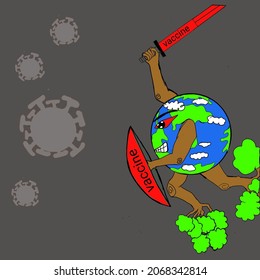 El mundo está en guerra con un enemigo invisible, a saber, el virus de la corona, mantener las máscaras, mantener la distancia y lavarse las manos y participar en las vacunas
