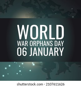 world war orphans day. Design suitable for greeting card poster and banner