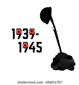 World War second 1939 -1945 vector illustration