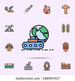 world war, tank icon. Universal set of history for website design and development, app development