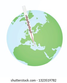 World warming concept. vector illustration