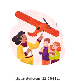World wars isolated cartoon vector illustration. Education, teaching high school curriculum, warfare field trip, battlefield location exposition, airplane museum, study vector cartoon.