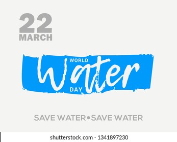 World Water Day Background.