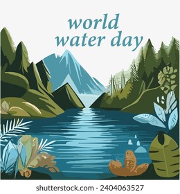 world water day background design.