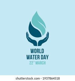 world water day background , greeting card or poster for campaign save water