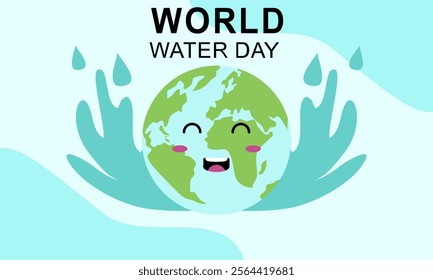 world water day banner template vector