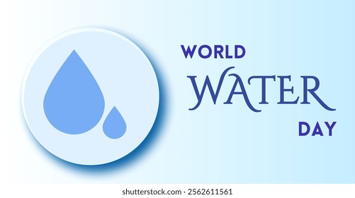 World water day, campaign or celebration banner design