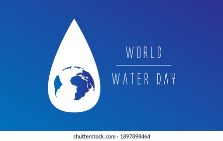 World Water Day Campaign Design Vector. Great for greeting card, poster and banner.