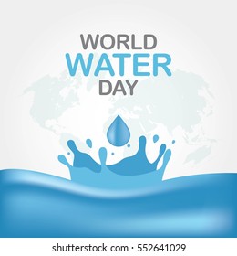 World Water Day Campaign Design Vector. Great for greeting card, poster and banner.