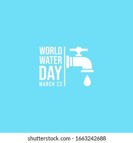 World Water Day Campaign. Suitable for Greeting Card and Poster.