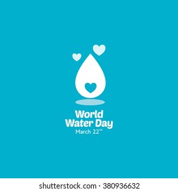 World Water Day Campaign. Suitable for Greeting Card and Poster.