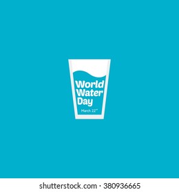 World Water Day Campaign. Suitable for Greeting Card and Poster.