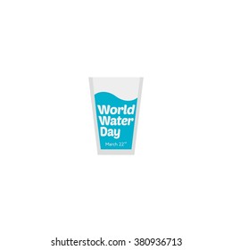 World Water Day Campaign. Suitable for Greeting Card and Poster.