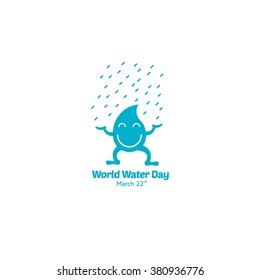 World Water Day Campaign. Suitable for Greeting Card and Poster.