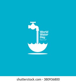 World Water Day Campaign. Suitable for Greeting Card and Poster.