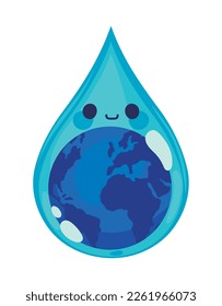 world water day, concept icon isolated style