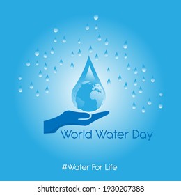 world water day concept. illustration vector