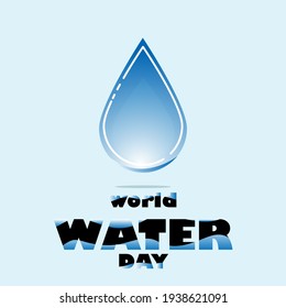 world water day concept. illustration vector