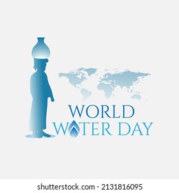 world water day concept. illustration vector