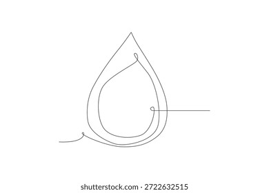 Dibujo de una línea del concepto del día mundial del agua