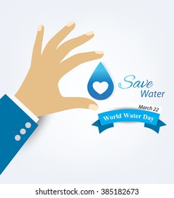 World Water Day concept. Vector illustration.