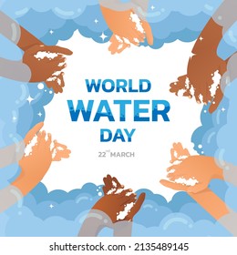 world water day consists of billboards card background for world water day to conserve water