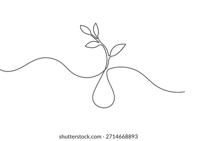 World water day continuous one line drawing minimalist outline vector illustration