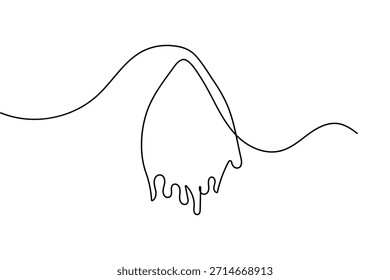 World water day continuous one line drawing minimalist outline vector illustration