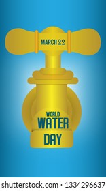 World water day. Ecology concept. Save water concept. Concept vector illustration.  
